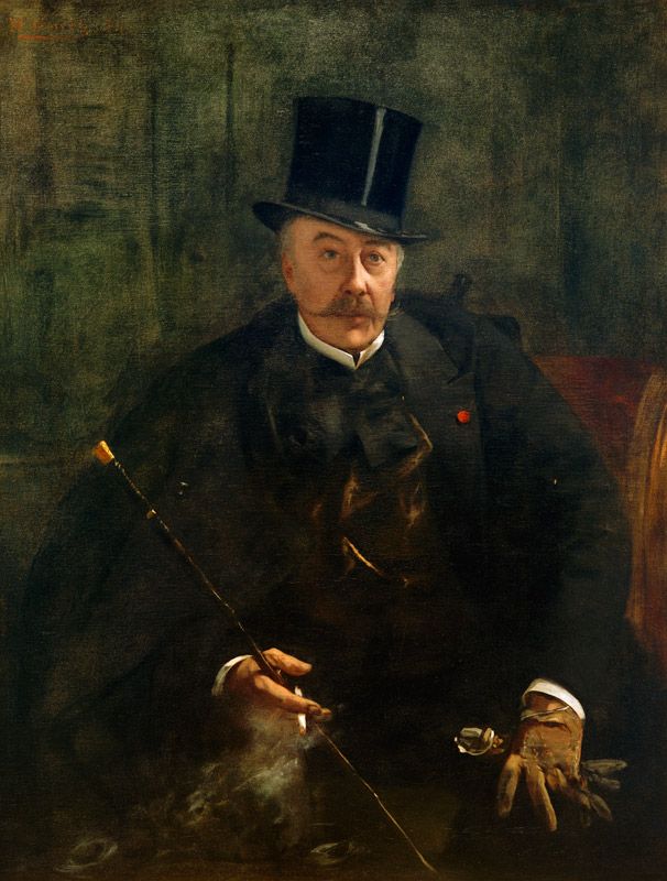 Porträt Alfred Stevens. von Henri Gervex