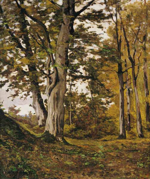 Forest at Fontainebleau von Henri Harpignies