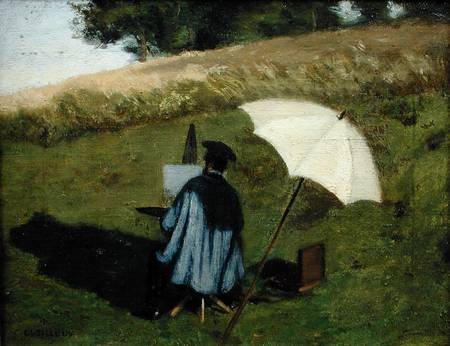 Desire Dubois Painting in the Open Air von Henri Joseph Constant Dutilleux