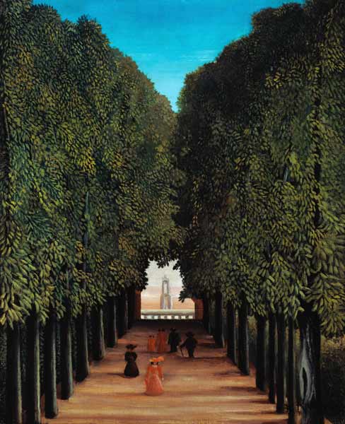 H.Rousseau, Allee in Park Saint-Cloud von Henri Julien Félix Rousseau