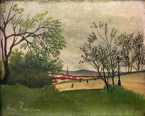 H.Rousseau, Landscape with church spire