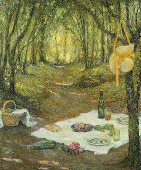 Picknick im Wald (Le Gouter sous Bois, Gerberoy) 1925