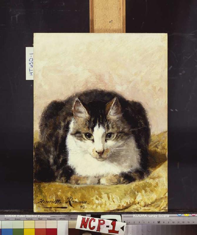 Brave Katze von Henrietta Ronner-Knip