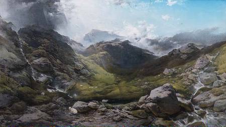 Clouds passing over Ben More von Henry Bright