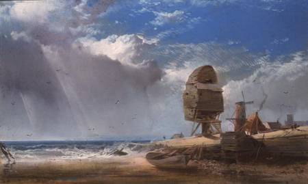 A Ruined Mill near Yarmouth von Henry Bright