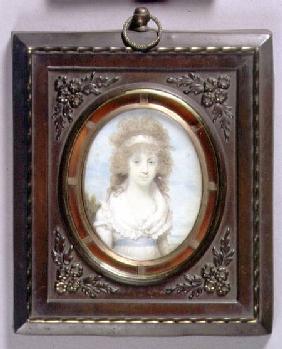 Portrait Miniature of Anna Maria Blunt c.1795