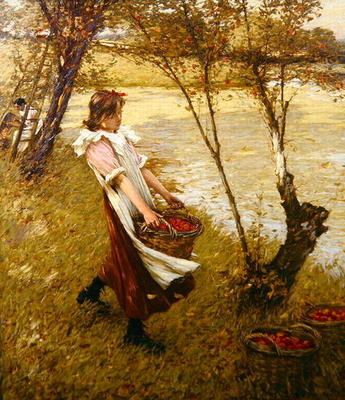 In the Orchard, Haylands, Graffham (oil on canvas) von Henry Herbert La Thangue