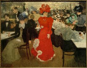 Im Café d’Harcourt in Paris 1897