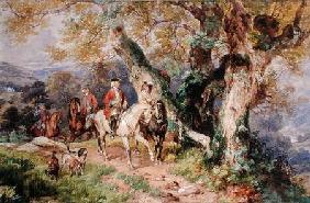 18th Century Figures in a Landscape 1859  on