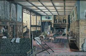 The Interior of Hall Place, Leigh, near Tonbridge 1879  with