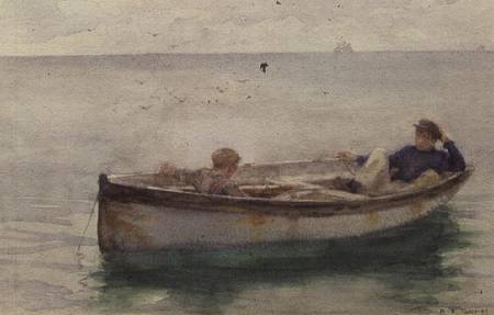 Two Boys in a Rowing Boat von Henry Scott Tuke