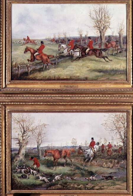 Pair of Hunting Scenes von Henry Thomas Alken