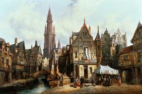 Quai de Baines, Antwerp 1880