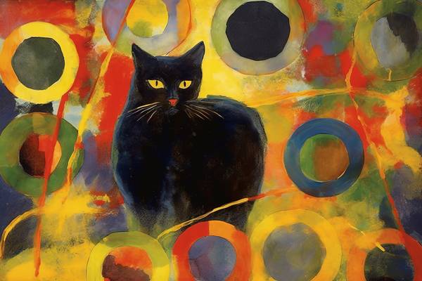 Schwarze Katze von Herbert Blum