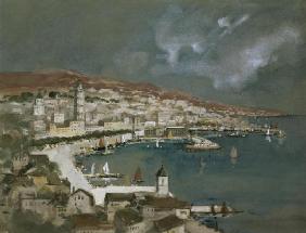 The Harbour of Split, Croatia (w/c and gouache) 19th