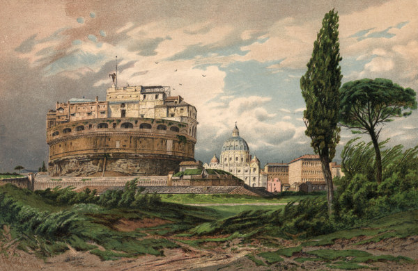 Rom,Castel Sant''Angelo,Petersdom von Hermann Krabbes