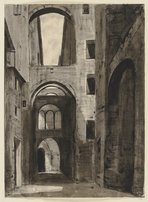 Via Galluzza, Siena von Hermann Lismann