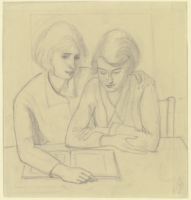Zwei Mädchen von Hermann Lismann