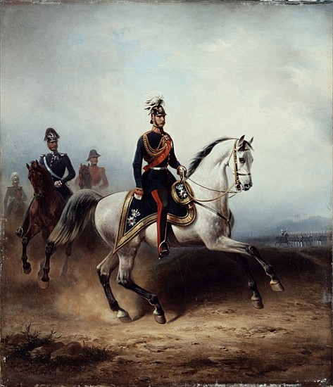 Frederick III Wilhelm on the Bornstedter Field von Hermann Meyerheim