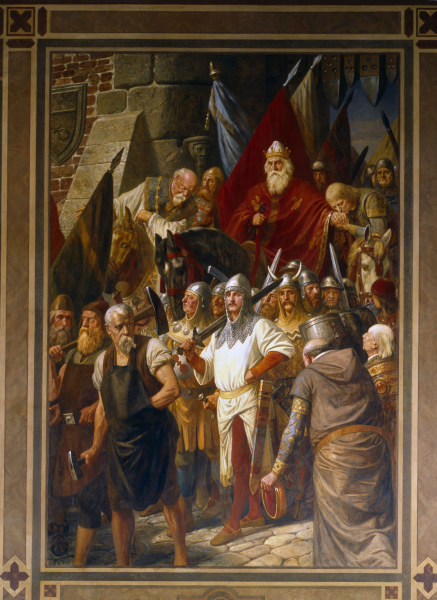 Heinrich IV. in Mainz 1105 von Hermann Wislicenus