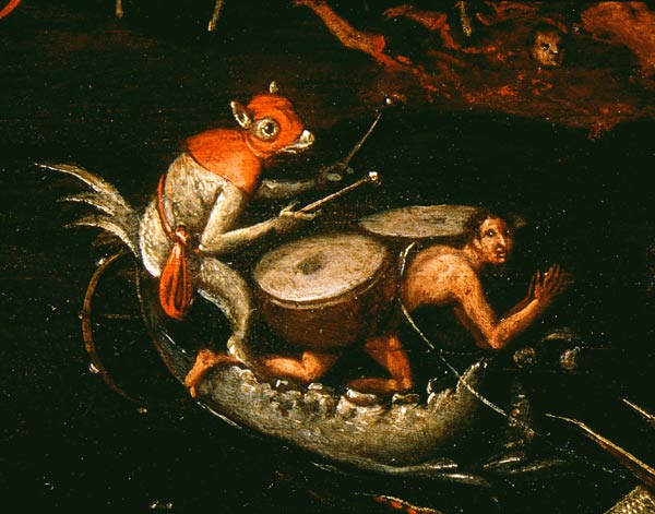 Hell (Detail) / Painting after Bosch von Hieronymus Bosch