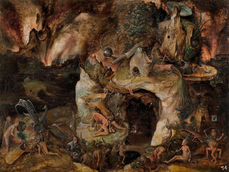 Inferno-Landschaft von Hieronymus Bosch