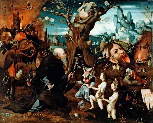 Temptation of St.Anthony / Ptg./ C16th von Hieronymus Bosch