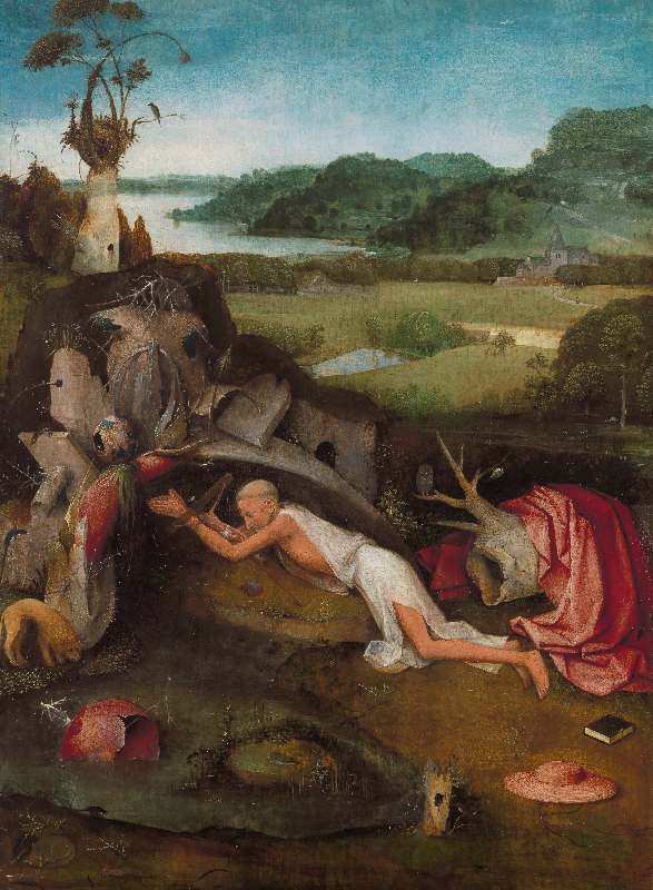 Der heilige Hieronymus in der Wüste von Hieronymus Bosch