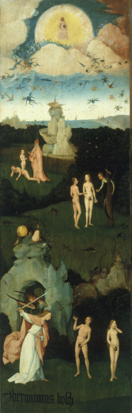 Engelssturz,  Sündenfall u.a von Hieronymus Bosch