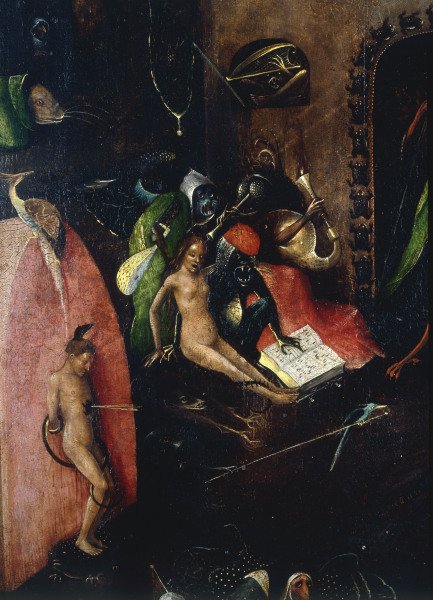 H.Bosch / Hell / Detail / Ptg./ C15/16 von Hieronymus Bosch