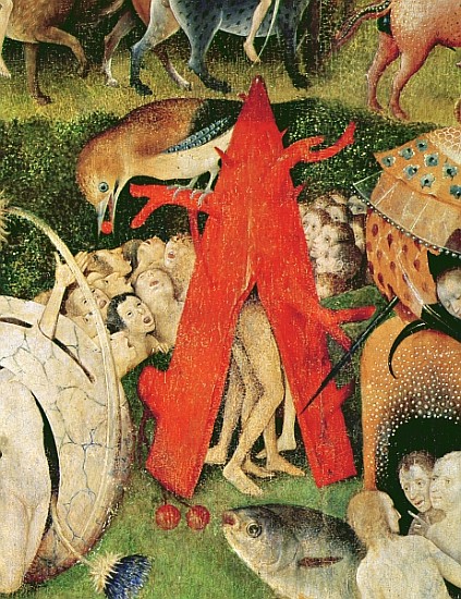 The Garden of Earthly Delights, c.1500 (detail of 3425) von Hieronymus Bosch