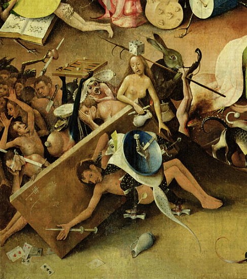 The Garden of Earthly Delights: Hell, right wing of triptych, c.1500 (detail of 322) von Hieronymus Bosch