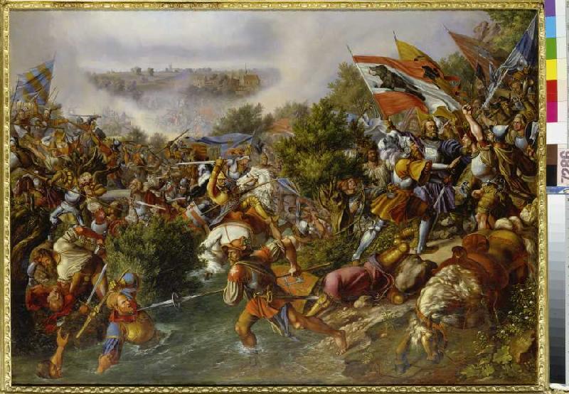 Die Schlacht bei St. Jakob. von Hieronymus Hess