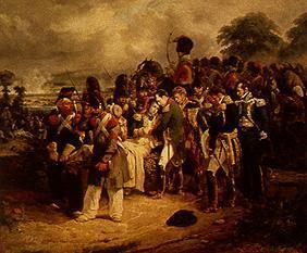 Die Verwundung des Marschals Lannes in der Schlacht von Esling am 22 Mai 1809