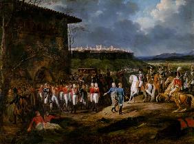 The English Prisoners at Astorga Being Presented to Napoleon Bonaparte (1769-1821) in 1809 1810