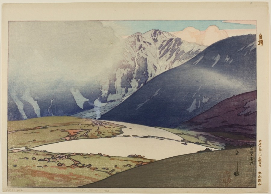 Tateyama Betsuzan, from the series "Twelve Scenes of Japanese Alps" von Yoshida Hiroshi