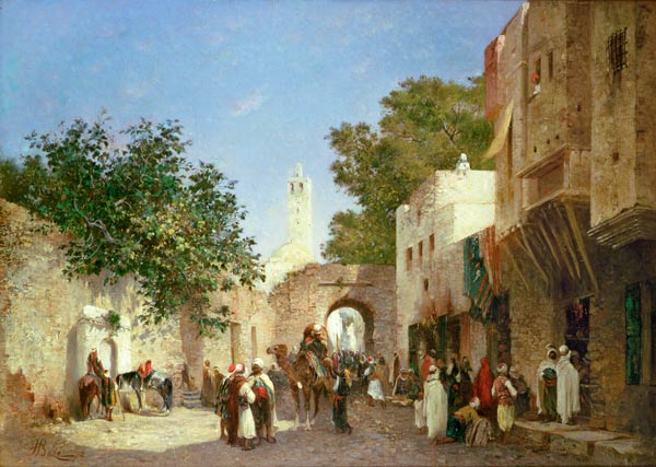 Arab Street Scene von Honore Boze