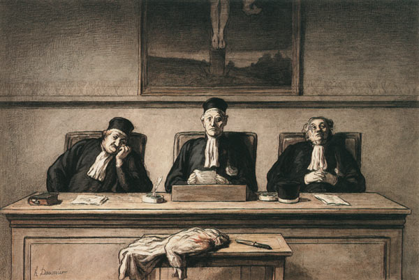 Die Beweisstücke von Honoré Daumier