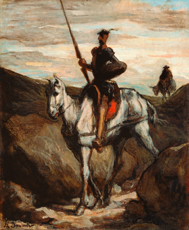 Don Quichotte et Sancho Pança lll von Honoré Daumier