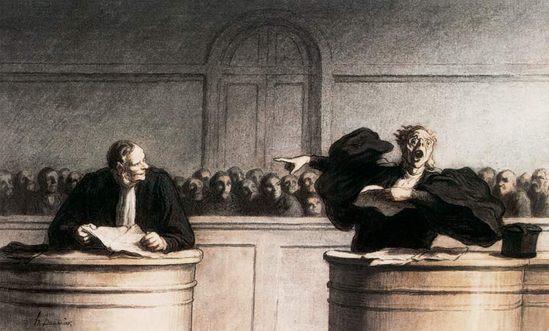 Une cause célèbre von Honoré Daumier
