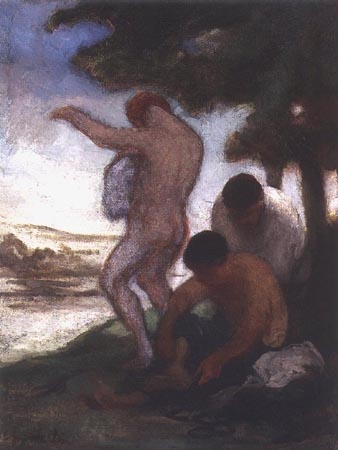 Baigneurs von Honoré Daumier