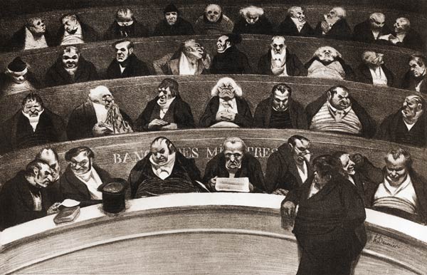 The Stomach of the Legislature, the Ministerial Benches of 1834 von Honoré Daumier