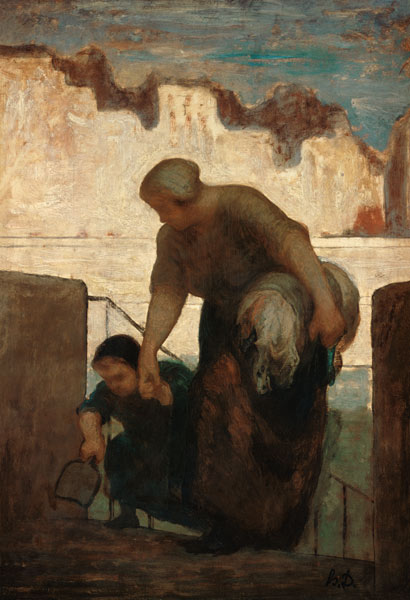 Die Wäscherin von Honoré Daumier