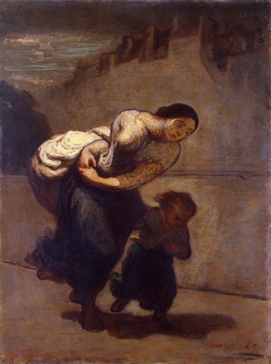 Die Last von Honoré Daumier
