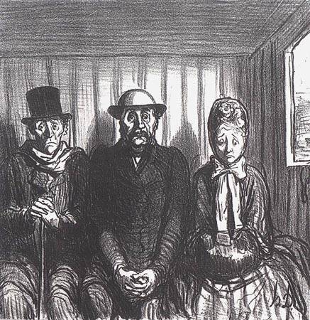 En chemin de fer von Honoré Daumier