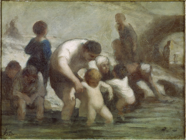 H.Daumier, Kinder im Bad von Honoré Daumier