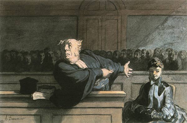 Le Défenseur von Honoré Daumier
