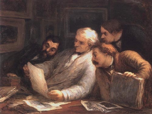 Les Amateurs d´estampes von Honoré Daumier