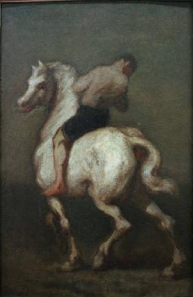 H.Daumier, Reiter auf Schimmel