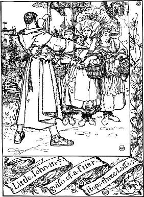 Illustration für das Buch "Die Abenteuer des Robin Hood" von Howard Pyle 1883